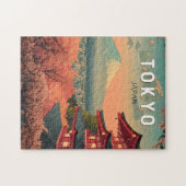 Tokio Japan Reise Kunst Vintage Puzzle (Horizontal)