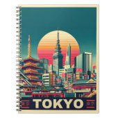 Tokio Japan Reise RETRO Geschenke Notizblock (Vorderseite)