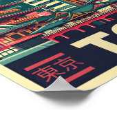 Tokio Japan Reise RETRO Geschenke Poster (Ecke)