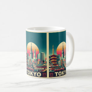 Tokio Japan Reise RETRO magnetische Geschenkkarten Kaffeetasse