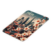 Tokio Japan Reise Vintage Geschenke Magnet (Linke Seite)