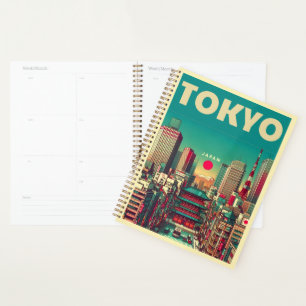 Tokio Japan Reise Vintage Geschenke Planer