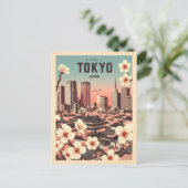 Tokio Japan Reise Vintage Geschenke Postkarte (Stehend Vorderseite)