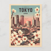 Tokio Japan Reise Vintage Geschenke Postkarte (Vorderseite)