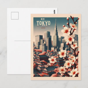 Tokio Japan Reise Vintage-Geschenke Postkarte