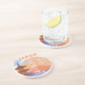 Tokio Japan Reisekunst Getränkeuntersetzer (Seite)