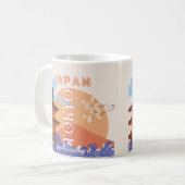 Tokio Japan Reisekunst Kaffeetasse (Vorderseite Links)
