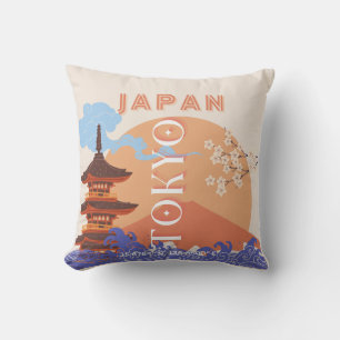 Tokio Japan Reisekunst Kissen