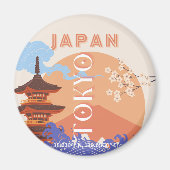 Tokio Japan Reisekunst Magnet (Vorne)
