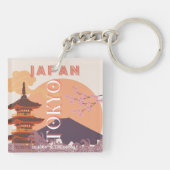 Tokio Japan Reisen Kunst, Kultur und Kultur Schlüsselanhänger (Rückseite)