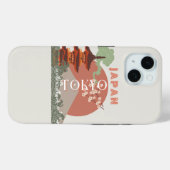 Tokio Japan Reisen Kunst, Retro Art Reisen Case-Mate iPhone Hülle (Rückseite (Horizontal))