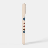 Tokio Japan Reisen Kunst, Retro Art Reisen iPhone 15 Hülle (Rechte Seite)