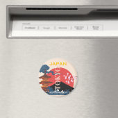 Tokio Japan Reisen Kunst, Retro Art Reisen Magnet (In Situ (Geschirrspüler))