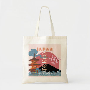 Tokio Japan Reisen Kunst, Retro Art Reisen Tragetasche