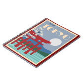 Tokio, Japan Reiseplakat Notizblock (Linke Seite)