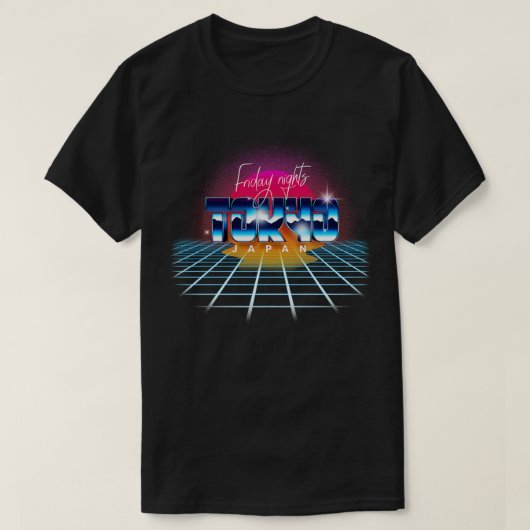 Tokio Japan Retrowave Outrun 1 T-Shirt (Design vorne)