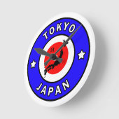 Tokio Japan Runde Wanduhr (Winkel)