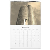 Tokio Japan Sepia 2025 Kalender (Mär 2026)