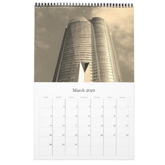 Tokio Japan Sepia 2025 Kalender (Mär 2026)
