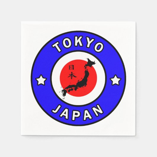 Tokio Japan Serviette (Vorderseite)