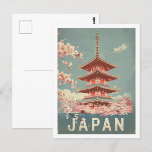 Tokio Japan Vintage Berühmter Reiseort Postkarte