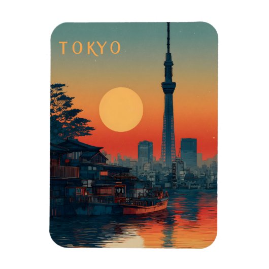 Tokio Japan vintage Magnet (Vertikal)