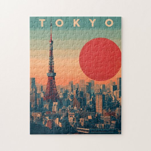 Tokio Japan vintage Puzzle (Vertikal)