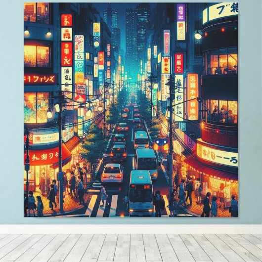 Tokio Leinwanddruck (Insitu (Holzboden))