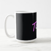 Tokio lila und weiß kaffeetasse (Links)