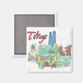 Tokio Magnet (Vorderseite/Rückseite)