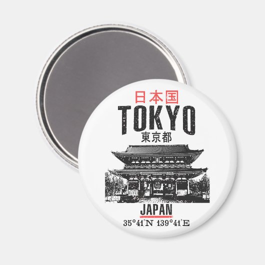 Tokio Magnet (Vorderseite/Rückseite)