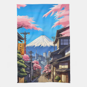Tokio Mt Fuji Geschirrtuch