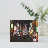 Tokio neont nachts Japan Postkarte (Stehend Vorderseite)