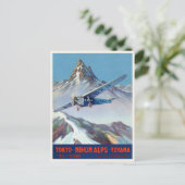 Tokio - Nihon Alps - Toyama Japan Vintage Poster Postkarte (Stehend Vorderseite)