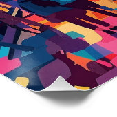 Tokio: Old Meets New - Colores Vibrantes Poster (Ecke)