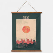 Tokio, Paris. Mumbai Wandteppich Mit Holzrahmen (Vorderseite)