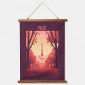 Tokio, Paris. Mumbai Wandteppich Mit Holzrahmen (Vorderseite 2)