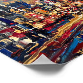 Tokio Poster Luxus Abstracte Ölgemälde (Ecke)