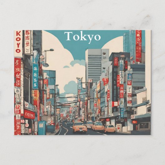 Tokio Postkarte (Vorderseite)