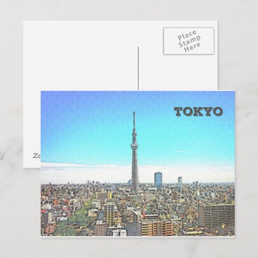Tokio Postkarte (Vorne/Hinten)