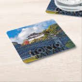 Tokio Rechteckiger Pappuntersetzer (angewinkelt)