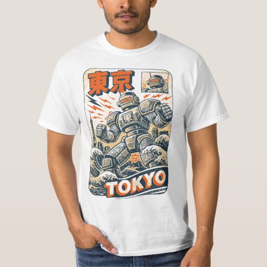 Tokio-Roboter T-Shirt (Vorderseite)