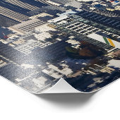 Tokio, Shinjuku District Skyline, Mount Fuji, Fotodruck (Ecke)
