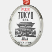 Tokio Silbernes Ornament (Links)