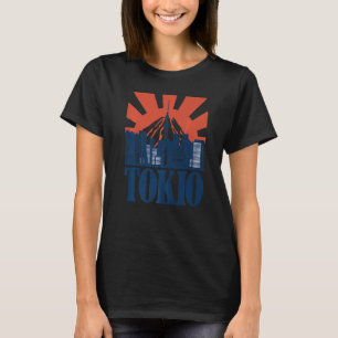 Tokio Skyline Japan Japanisches Souvenir Vintage R T-Shirt