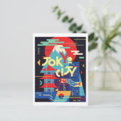 Tokio Stadt, Japan, Illustration, Vintage Postkarte (Stehend Vorderseite)