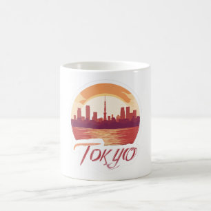 Tokio Stadt Kaffeetasse