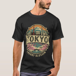 Tokio Stadtpanorama Japan Kirschblüte  T-Shirt