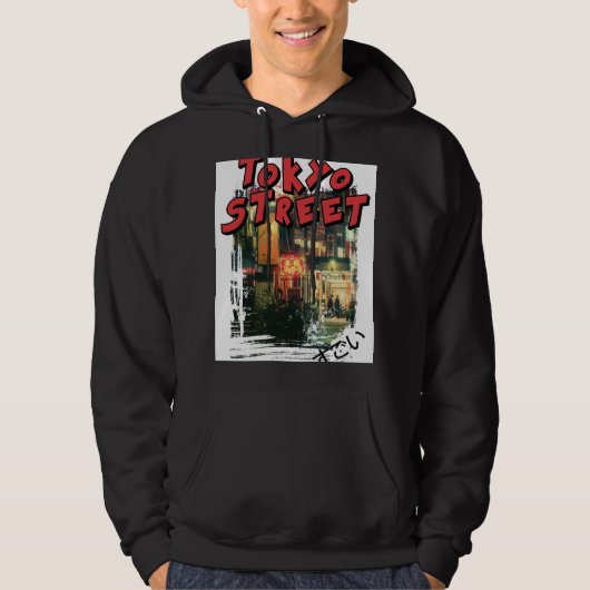Tokio Straße Hoodie (Vorderseite)