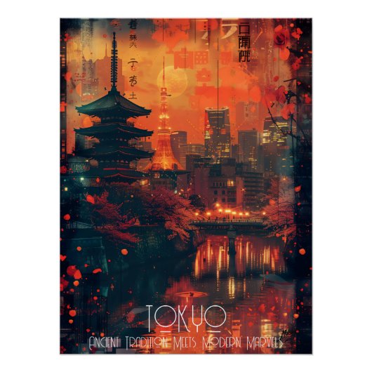 Tokio: Tradición Ancestral Modernidad Deslumbrante Poster (Vorderseite)